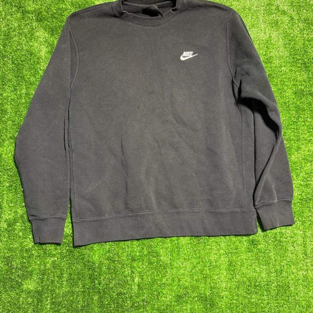 Nike Men's Grey and Black Sweatshirt